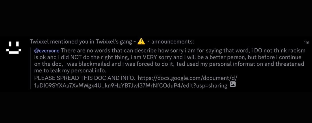 nanguayil's tweet photo. Please don't threaten him Please read this😭 #twixxel https://t.co/rh5rb1uHzI