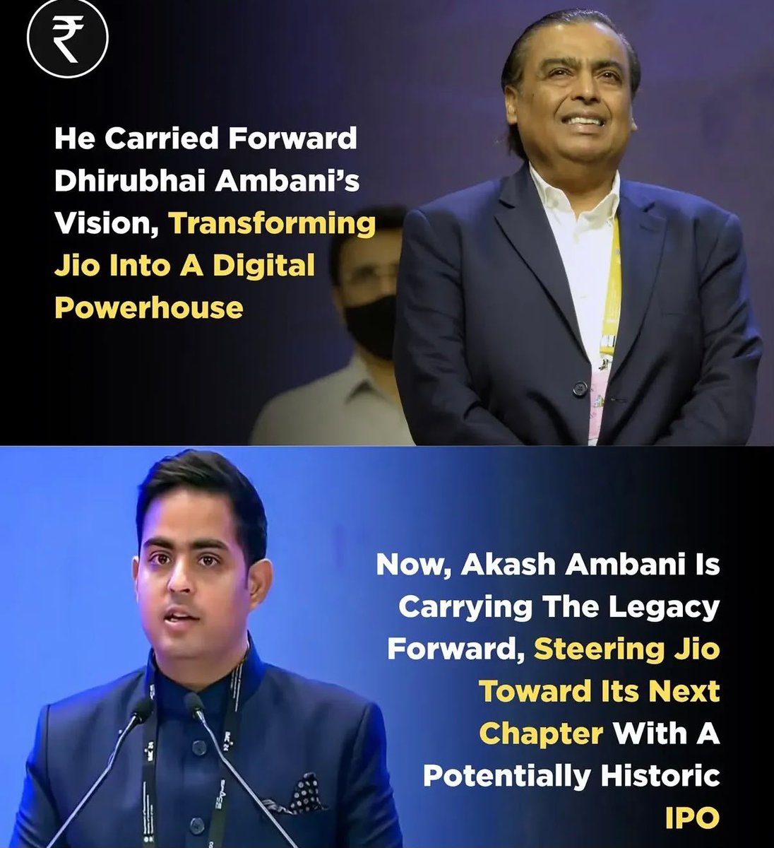 Sunalipu's tweet photo. Jio IPO Dhirubhai reflects the evolving priorities of businesses in a connected world https://t.co/7XTf8pNvwp