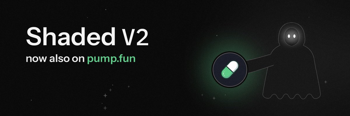 shadedzk's tweet photo. We've added support for @Pumpfun on Shaded v2 launches.

Launch a pump token. Funded privately - 70% of its fees get sent to you, routed through our privacy pools.

30% gets added to the pools. Bigger pools = more anonymity

Only at https://t.co/5zM5B9Ae9X https://t.co/WGbraUSBOh