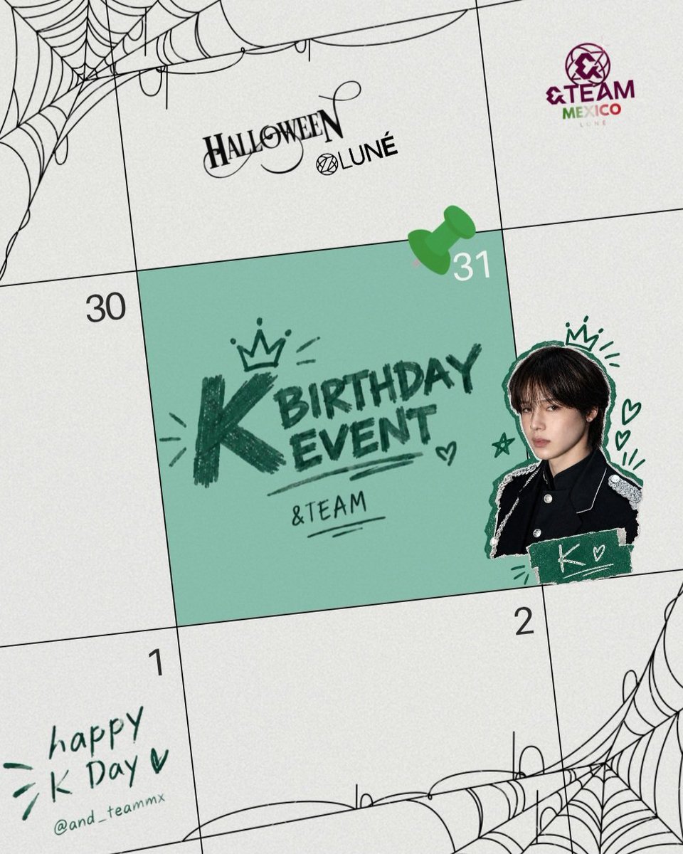 and_teammx's tweet photo. LUNÉs de México, tenemos una reunión el 31 de octubre para celebrar a K 💚👑 
Que incluye un llavero, pc fanmade, stickers teamily, postal, pastel tematico y dinamicas ✨️👑 
Form para previo registro: https://t.co/Ymvi9UBhvb
#LUNÉ 
#andteam  #2026MAMAVOTE https://t.co/VUXyBiNM1t