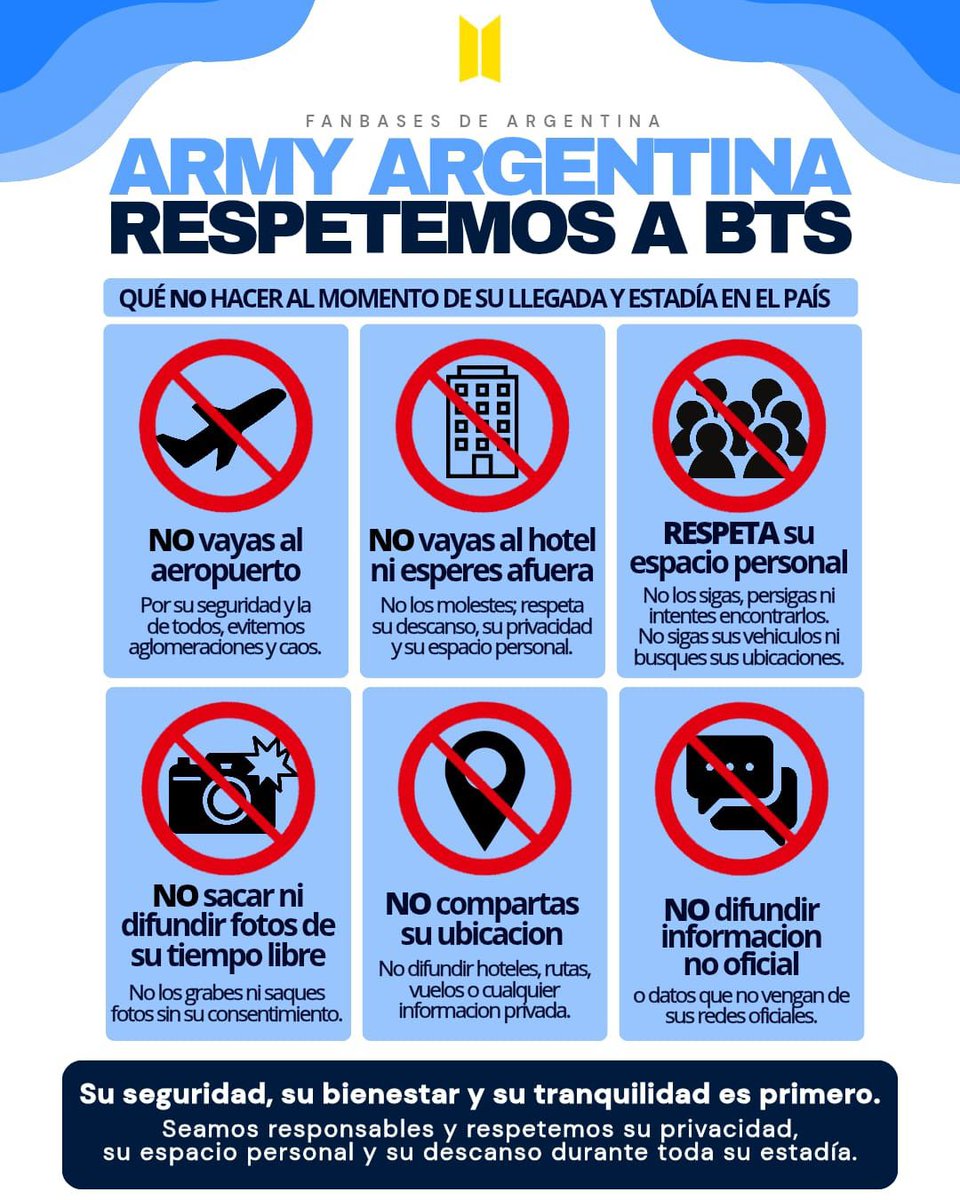 dovetannie's tweet photo. ya que estamos a nada de que los bts pisen suelo argentino LES RECUERDO: https://t.co/H73FH418TI
