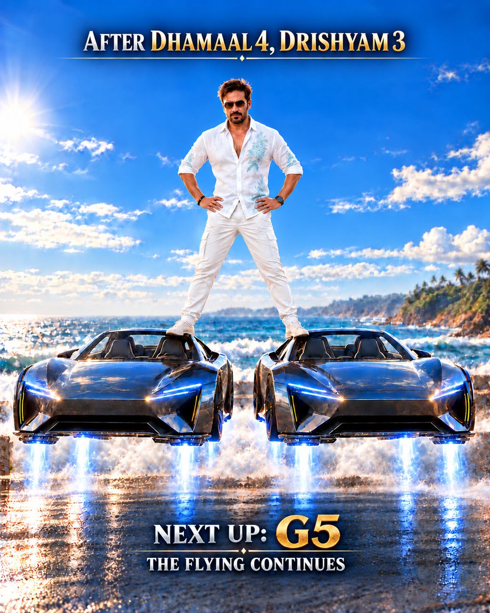 amisandeep1's tweet photo. First, he brought #Dhamaal to the box office with #Dhamaal4 💥💥💥💥
Then he stormed #BoxOffice with #DrishyamTheConclusion 💥💥💥💥
Now, he is gearing up for #Golmaal5 💥💥💥💥
The next big takeoff COMING UP 💥💥💥💥
The #Blockbuster HITS keep FLYING 💥💥💥💥
#AjayDevgn https://t.co/KdBOhYlEsO