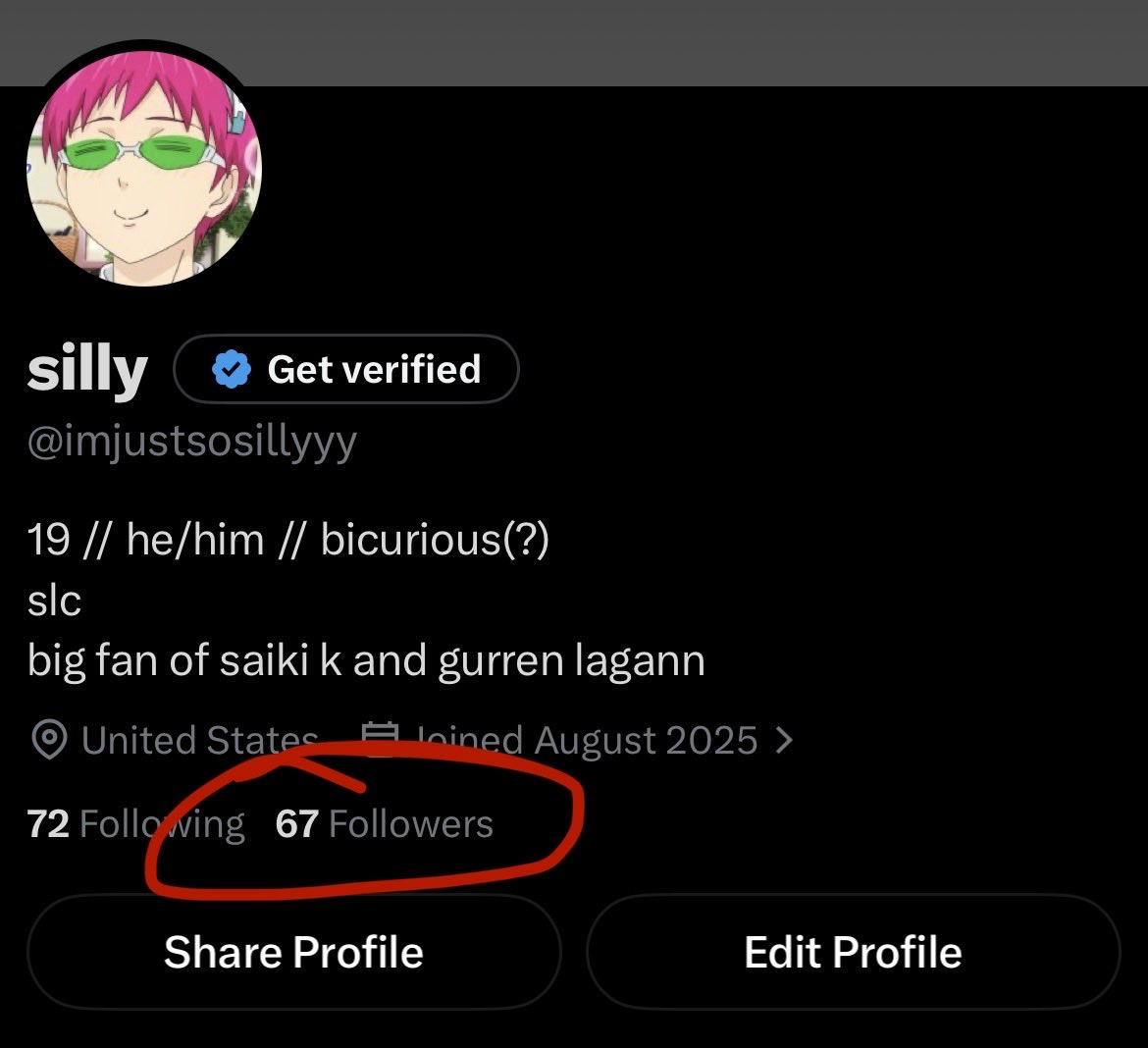 imjustsosillyyy's tweet photo. thank you everyone for allowing me to hit the greatest follower goal there is, i love you all!!!

#sixseven #hellyeah https://t.co/40ziwl8XI0