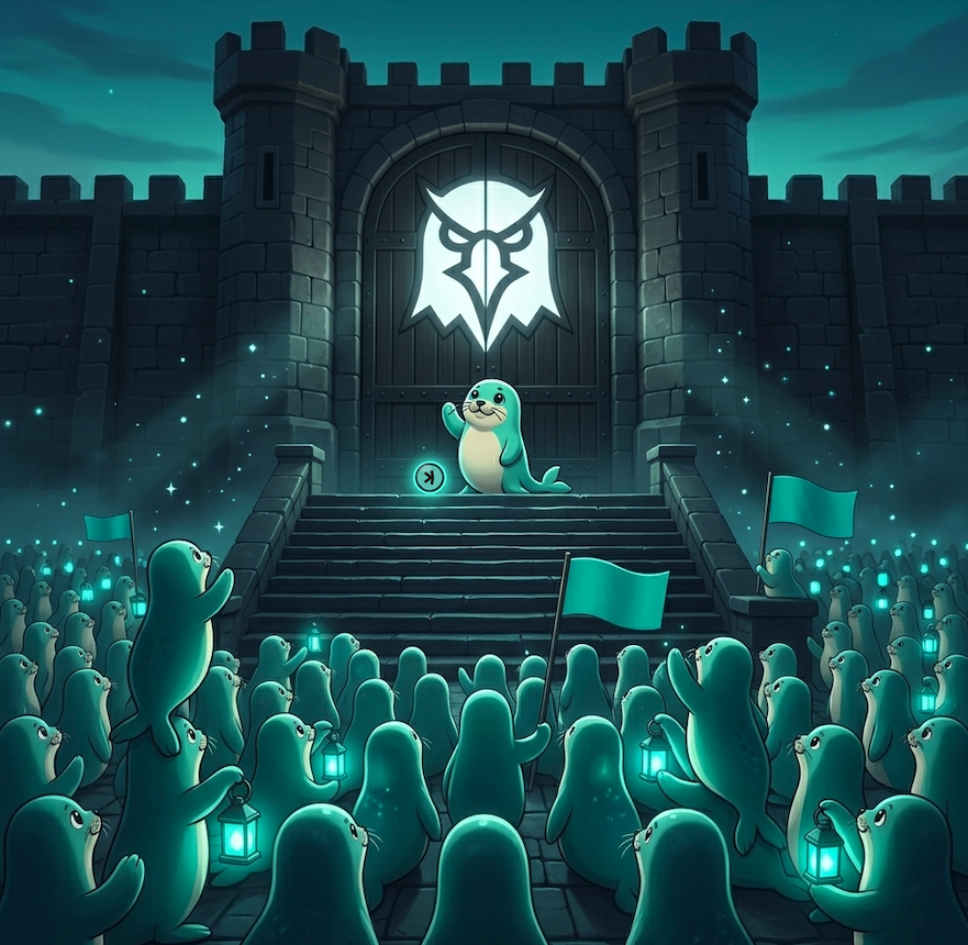 Kaspaseal's tweet photo. The kaspa:native COMMUNITY is at the gate. 🦭

Help us bring Kasseal and KCC-20 to @dexscreener. Trade, launch, and make noise on Nov 1st. https://t.co/g6ZY9MnWXu
