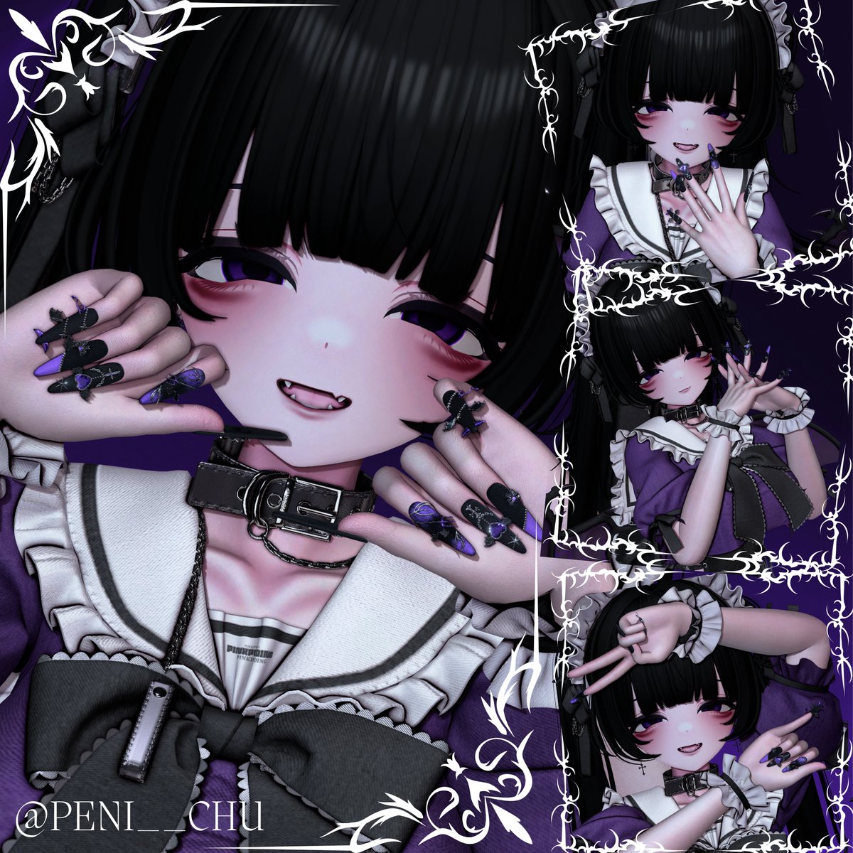 NyohiShop_booth's tweet photo. 🎉！新作ネイル発売記念！🎉

🎁 プレゼント企画開催！ 🎁

💜抽選で3名様に「❤Demon Heart🦇」をプレゼント！💜

【参加方法】
① @NyohiShop_boothをフォロー
② このポストをRP（リポスト��♻️
③ BOOTHの❤が50増えるごとに当選者を1名追加！

📅 締切：10月23日
🔗商品ページ
https://t.co/daQNl0Ef1q
たくさんのご参加、お待ちしております！✨

#VRChat #VRC #BOOTH #booth_pm
