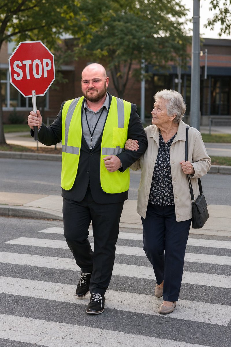 MurffRed's tweet photo. STANDUP CITIZEN: Assistant @crubaseball hitting coach @HunterJ17hj was seen helping an elderly woman of the community cross the road in his off-hours today. Our Crusaders have been on a roll in their service lately. Way to go Coach Hunter! https://t.co/xE2fpKHcax