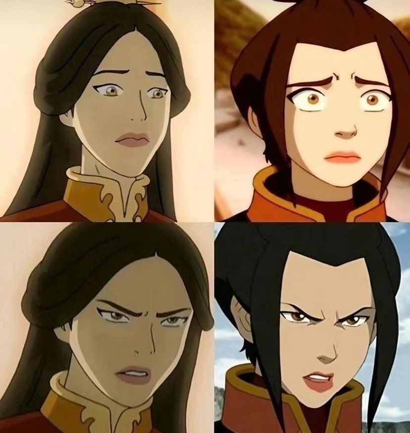 uukhanu's tweet photo. zuko afraid of acting like ozai and azula shattering the mirror… zuko seeing his only protector in a sister he resents and azula seeing the man who made her a weapon in zuko… zuko resembling sozin and azula resembling roku… https://t.co/tu4GJBZbBJ