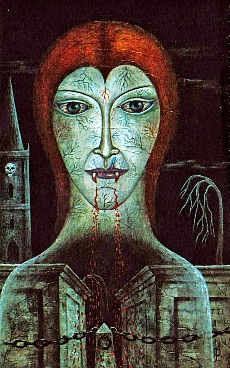 RJCrowtherJr's tweet photo. 🧹👹📜 When witches flew, Lilith reigned, and the Devil got his due. Illustrations by Jan Parker for "Witchcraft and Black Magic" (1971). ➡️ https://t.co/UZieWgWxi0