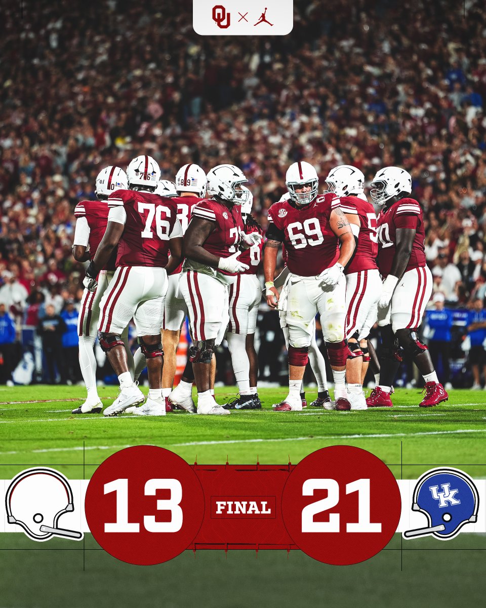 OU_Football's tweet photo. Final https://t.co/61JDW7aVUN