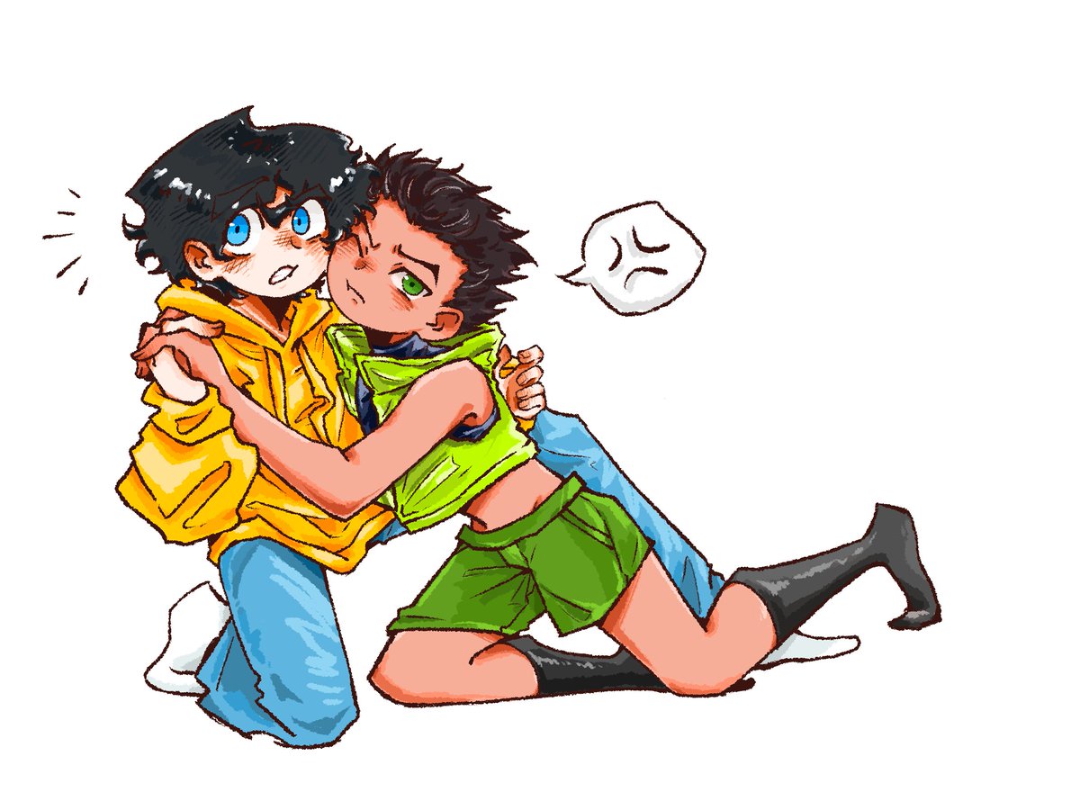 5zexy's tweet photo. Cheek-to-cheek❤️❤️#supersons #jondami #乔米 https://t.co/ZybgjQUftB