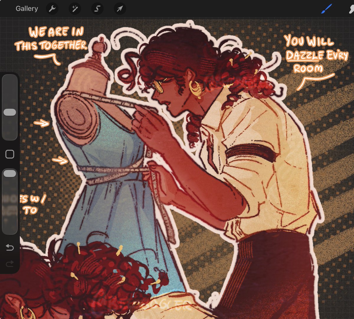 belobogler's tweet photo. With everyone being obsessed with Dressmaker is this an appropriate time to post my OC https://t.co/HrbOXdQxDF