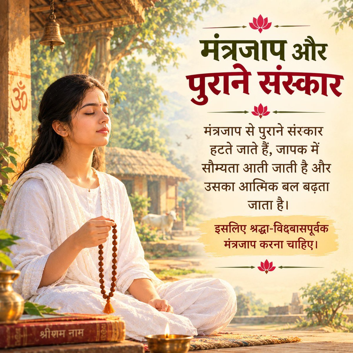 utkarsh9926's tweet photo. मंत्र या Mantra Shakti केवल शब्द नहीं, श्रद्धा और एकाग्रता से जुड़ी साधना का माध्यम हैं।

#SanatanDharma https://t.co/DUWhPMY8hC