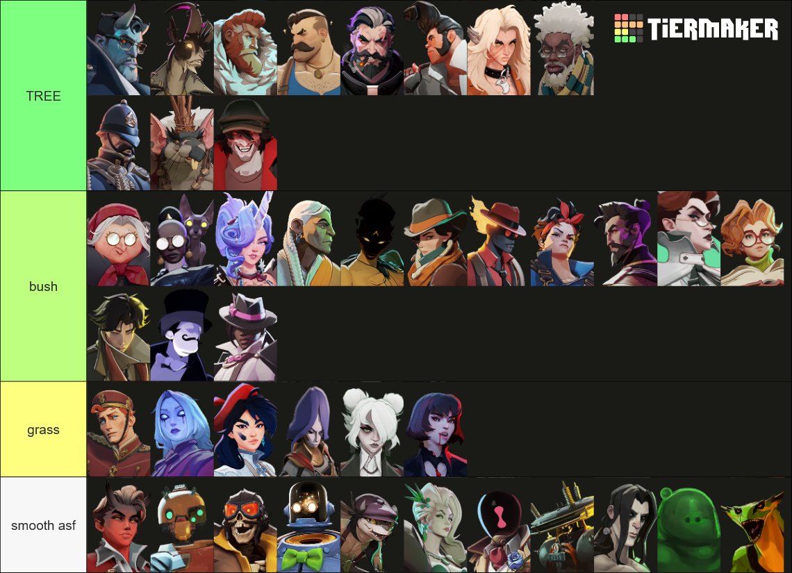 zombtuna's tweet photo. correct deadlock bush teirlist feat. @wug444zi https://t.co/fuBXLULOoQ