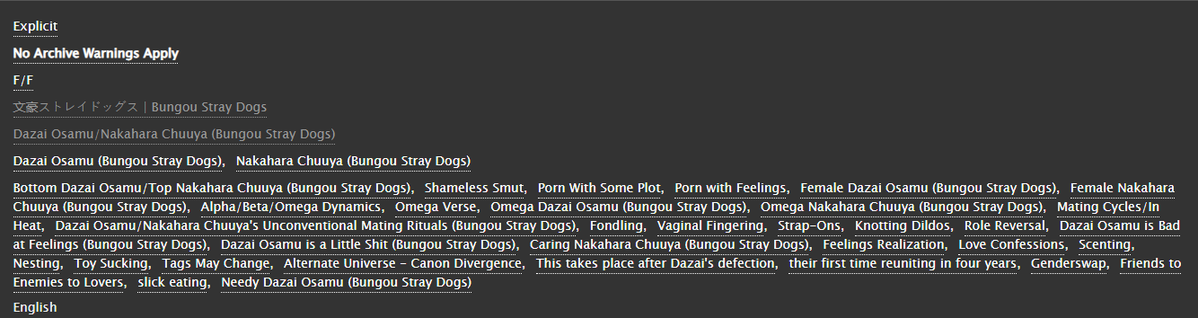 OhhCinnybuns's tweet photo. After all this time, make me yours, Chap. 1

🍷Chapter title: Sweetness
🍷Rated E, Omegaverse, fem skk 
🍷Omega/Omega, heat, nesting, scenting, eventual shameless smut
🍷 Top Chuuya/Bottom Dazai

https://t.co/tbFRxSG2qi https://t.co/cpvMPoK7q9