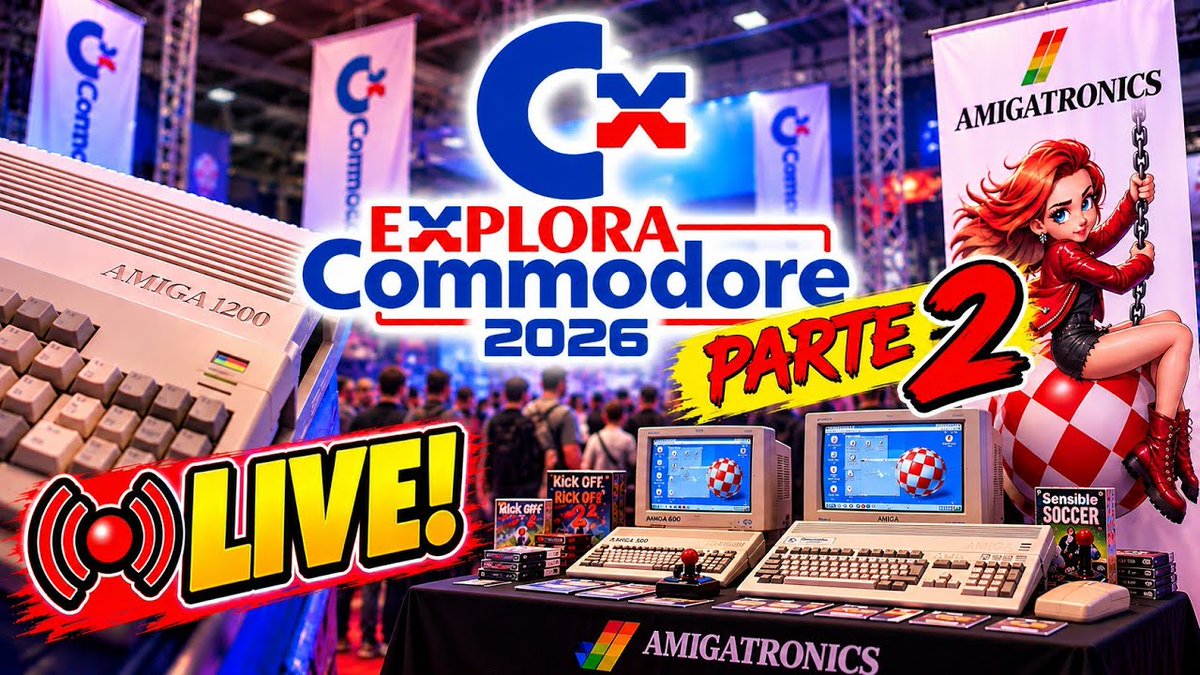 TwinGalaxies's tweet photo. amigatronics channel breaks down Explora Commodore 2026 Live! (2) - https://t.co/crUZjk6lOi https://t.co/NvLo0yuMI0