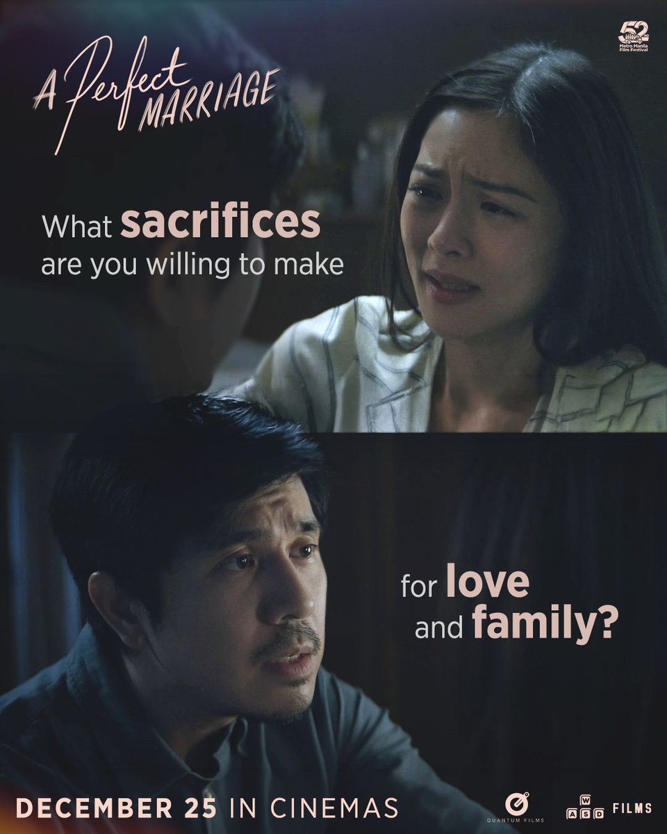 quantumfilmsph's tweet photo. Sometimes, love is measured by how much you're willing to endure.

A Perfect Marriage
DECEMBER 25 IN CINEMAS

#APerfectMarriageMMFF
#MMFF2026
#QuantumFilms
#WASDFilms https://t.co/G9ShLypaLj