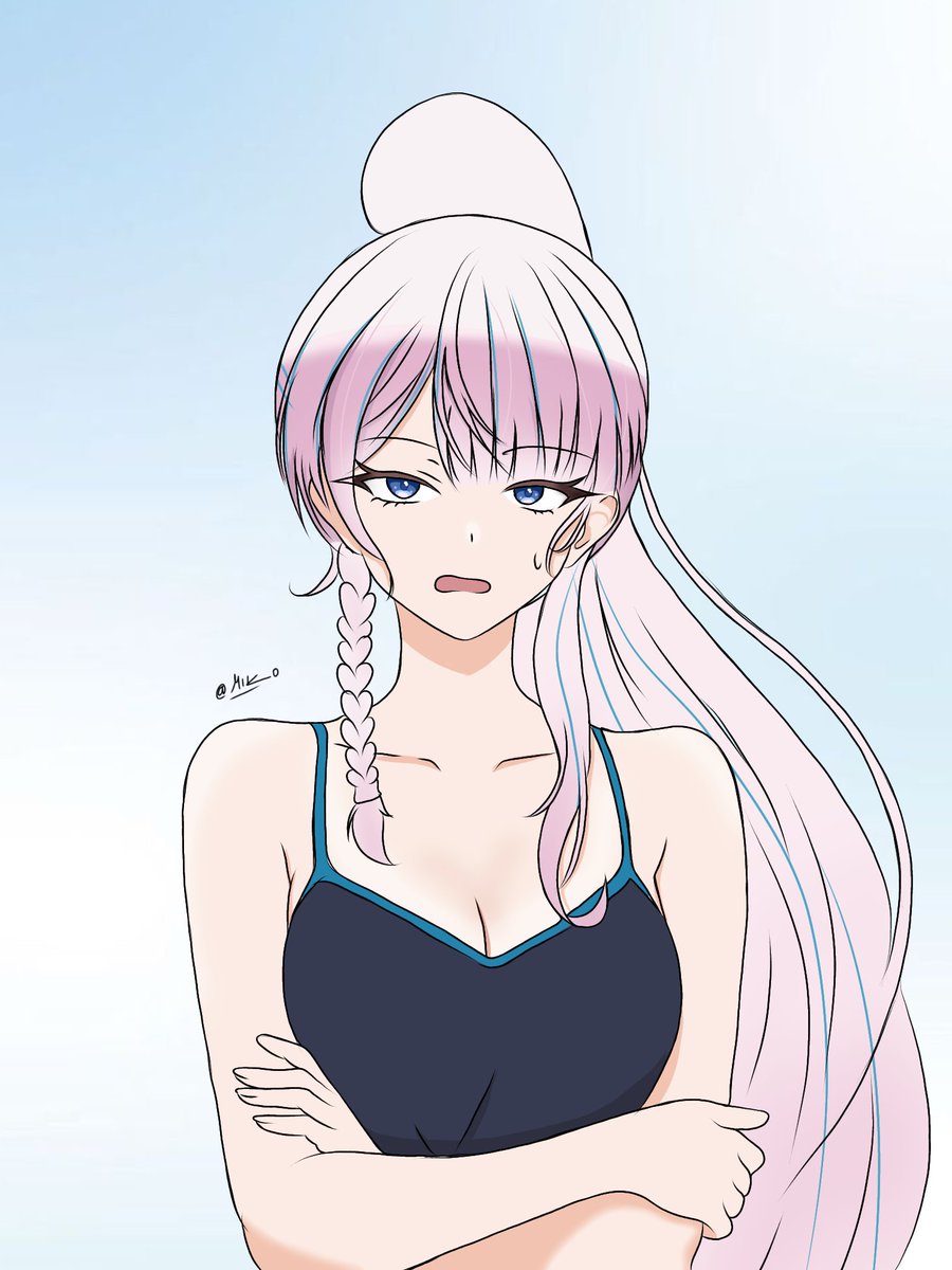 Miko_Art08's tweet photo. "Apaan sih, liat-liat 😒" |  Fan art lagii #30 

| Aloo semua, semoga harimu menyenangkan |

#art #draw #digitalart #mikosayangmikki #mikkrayon #fanart https://t.co/Loi4lBnQFy