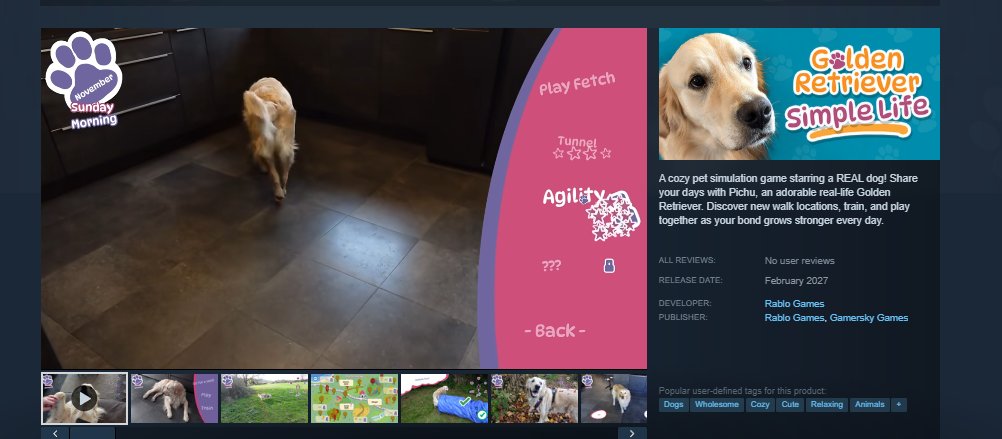 randygamescool's tweet photo. guy made a whole ass steam game for his fdog that is like pokemon??

and hes active on x and a yt v id just got made of him?

sending fees to his x paid thiscould be genny narro

AND ITS ON STEAM

https://t.co/7ZsCjSTBh3

NEW YT VID JUST NOW TOO https://t.co/sr4c67TDEZ