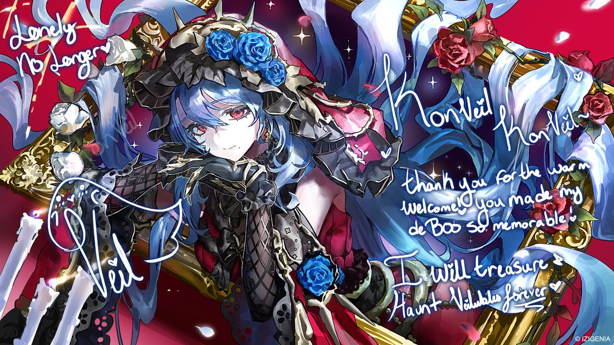 VeilvetWhitmore's tweet photo. Thank you so much for the warm welcome~

I'm so happy to haunt you!! See you tomorrow for Nyra and Elvara's debuts!

A little message for you~! https://t.co/YkE2Uy9ABl