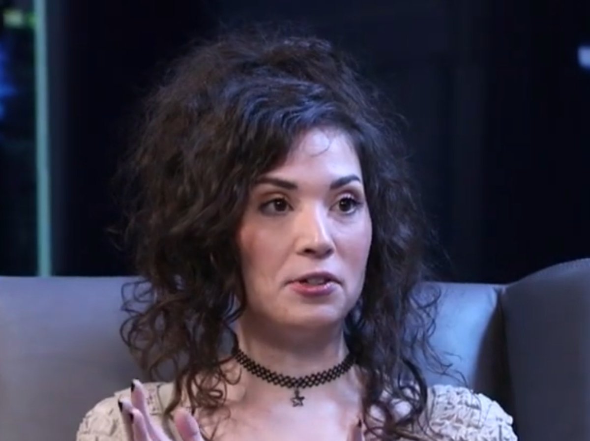 TJ_After_Dark's tweet photo. Uh oh. In 2023 Melonless Mac went on the Alex Stein show on YouTube and didn't have all of her face filters to crutch on and set to 11. Awesome!! https://t.co/PcAAqKxsfk