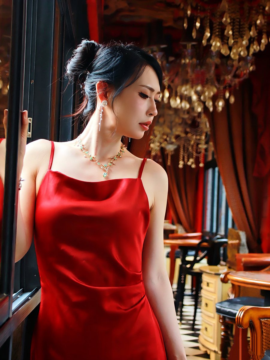 ovirhh's tweet photo. 事到如今，股票已经被套死了，只能穿个红👗对冲一下了🤡🤡🤡 https://t.co/1ImXIJ32pl