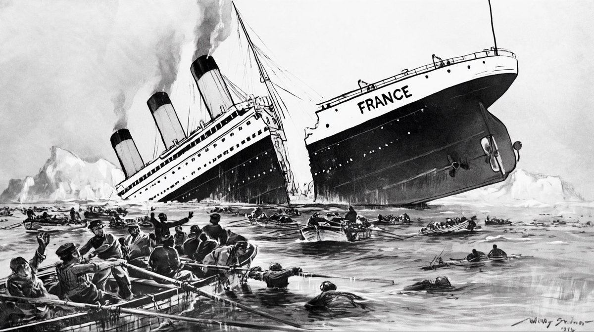 drfeedbacker's tweet photo. @TRobinsonNewEra Let’s hope Celine Dion sang the Titanic theme. https://t.co/KtBcxvcUTR
