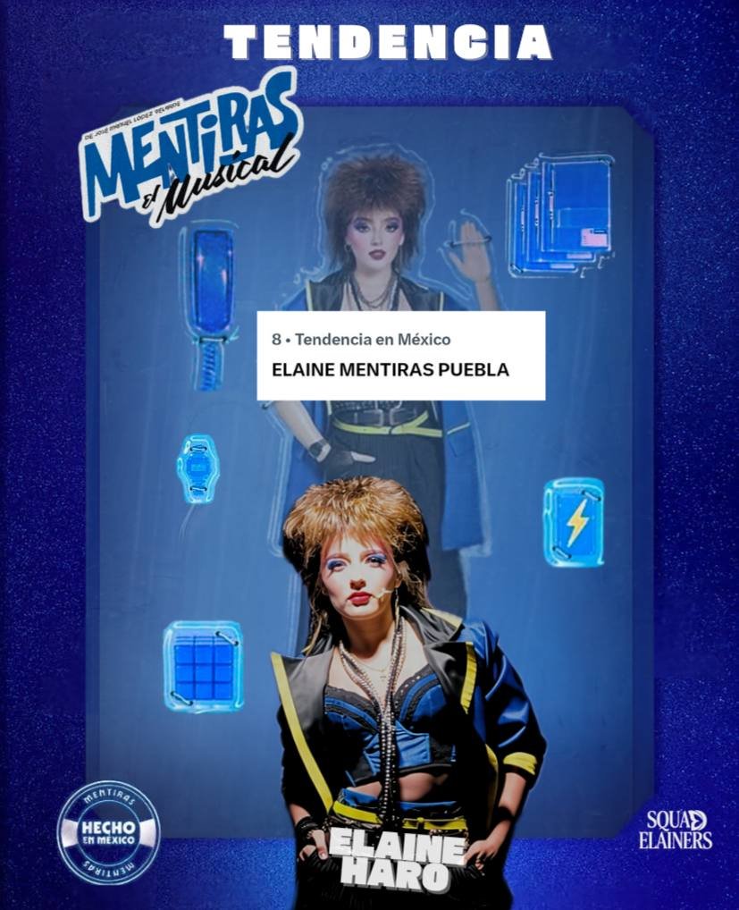 Elainers_Squad's tweet photo. Tendencia #8 🇲🇽
Atentos a las próximas fechas de Yurilaine @ElaineHaroMusic en la gira de @oficial_mentiras
ELAINE MENTIRAS PUEBLA
#ElaineHaro #mentiraselmusical #yurienmentiras #Yurilaine https://t.co/zwlNiVUwGe