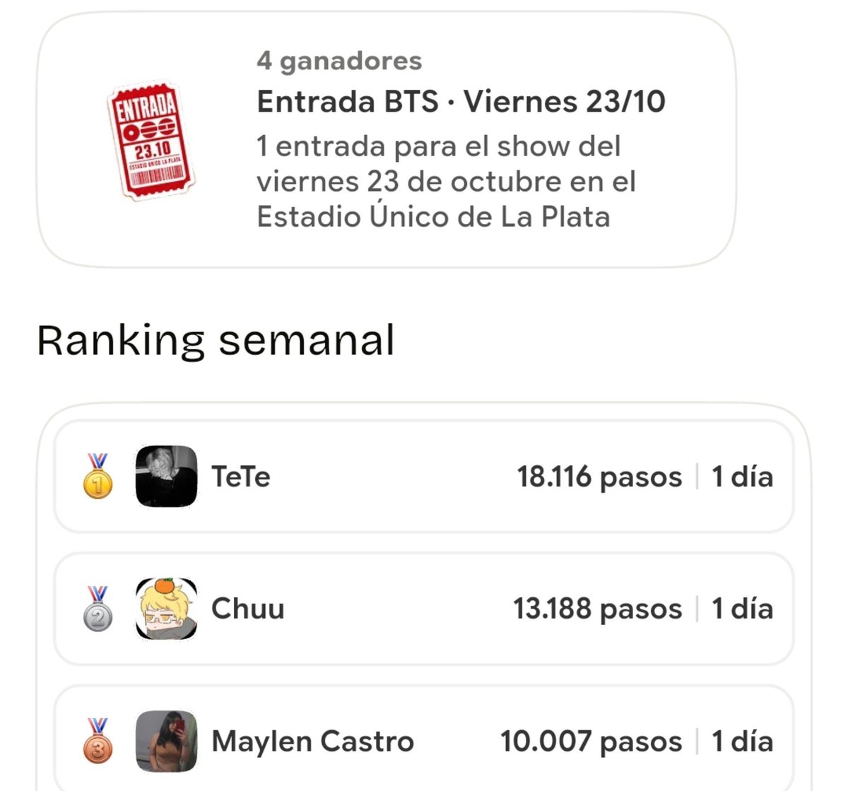 jinnierocking's tweet photo. no hay chance de q hagan 18k de pasos en 15 minutos chicas tramposas https://t.co/p8ETP6vxLC