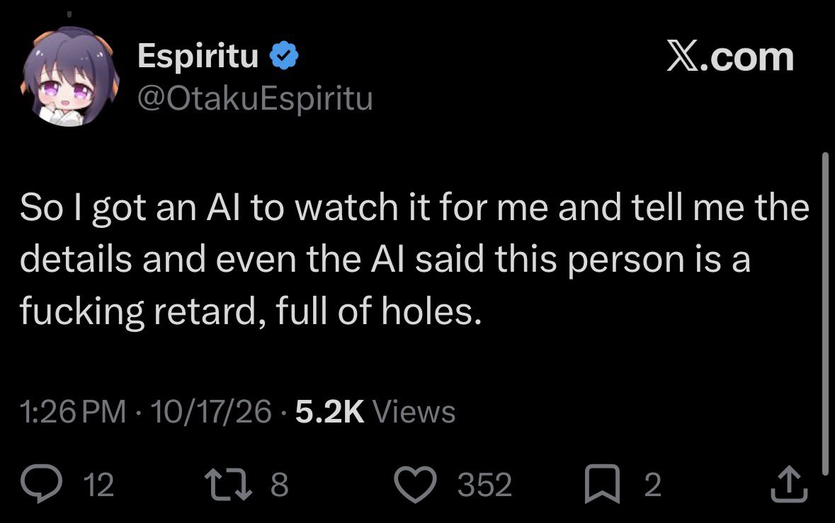 airb4gged's tweet photo. I’m crying bro you’re an actual lobotomite https://t.co/XmMQDCbiiw