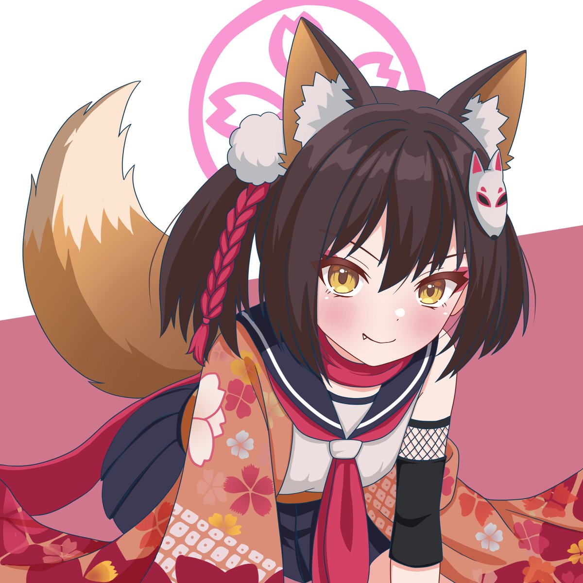 qrimaq's tweet photo. お題ありがとうございました～！🦊

久田イズナ🦊

#ブルアカㅤ 
#BlueArchiveᅠ https://t.co/0JVHURYWxy
