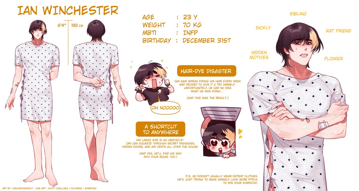 NedPela67's tweet photo. Character Design (3/???)
Ian Winchester 💛🐀

#HelpingYourBoyfriend #hyb https://t.co/5y6B1RJoXB