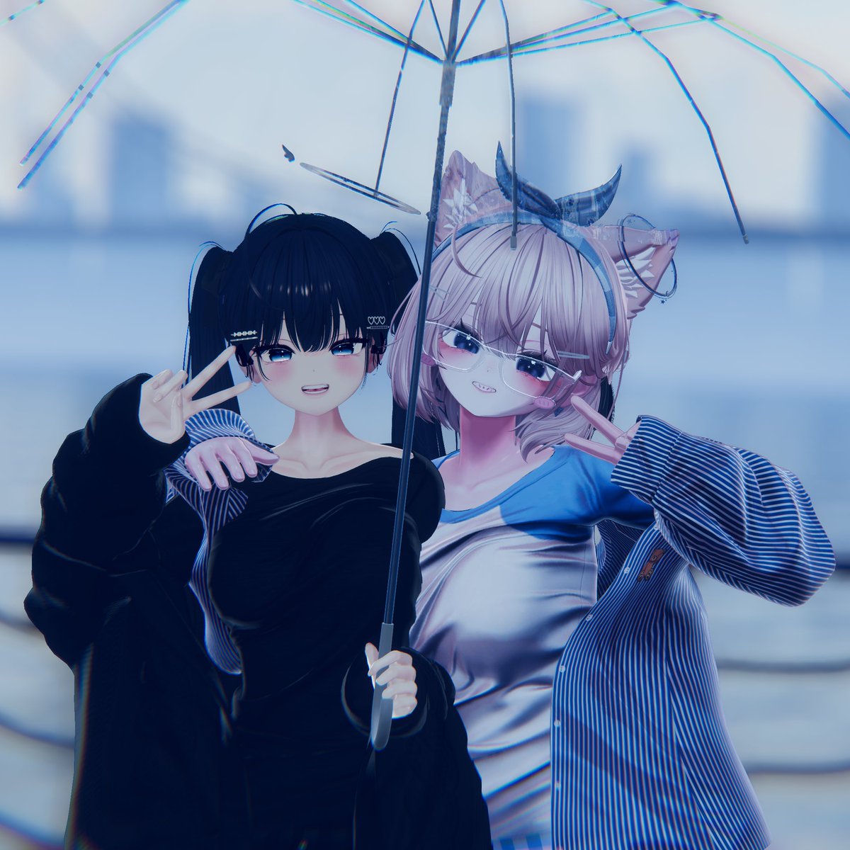 Nitree_'s tweet photo. 비오는 날에 바닷가 구경갔다 왔어요 ☔️☔️

@mojji_0_0 

#VRChat https://t.co/IKgNHZ7ujU