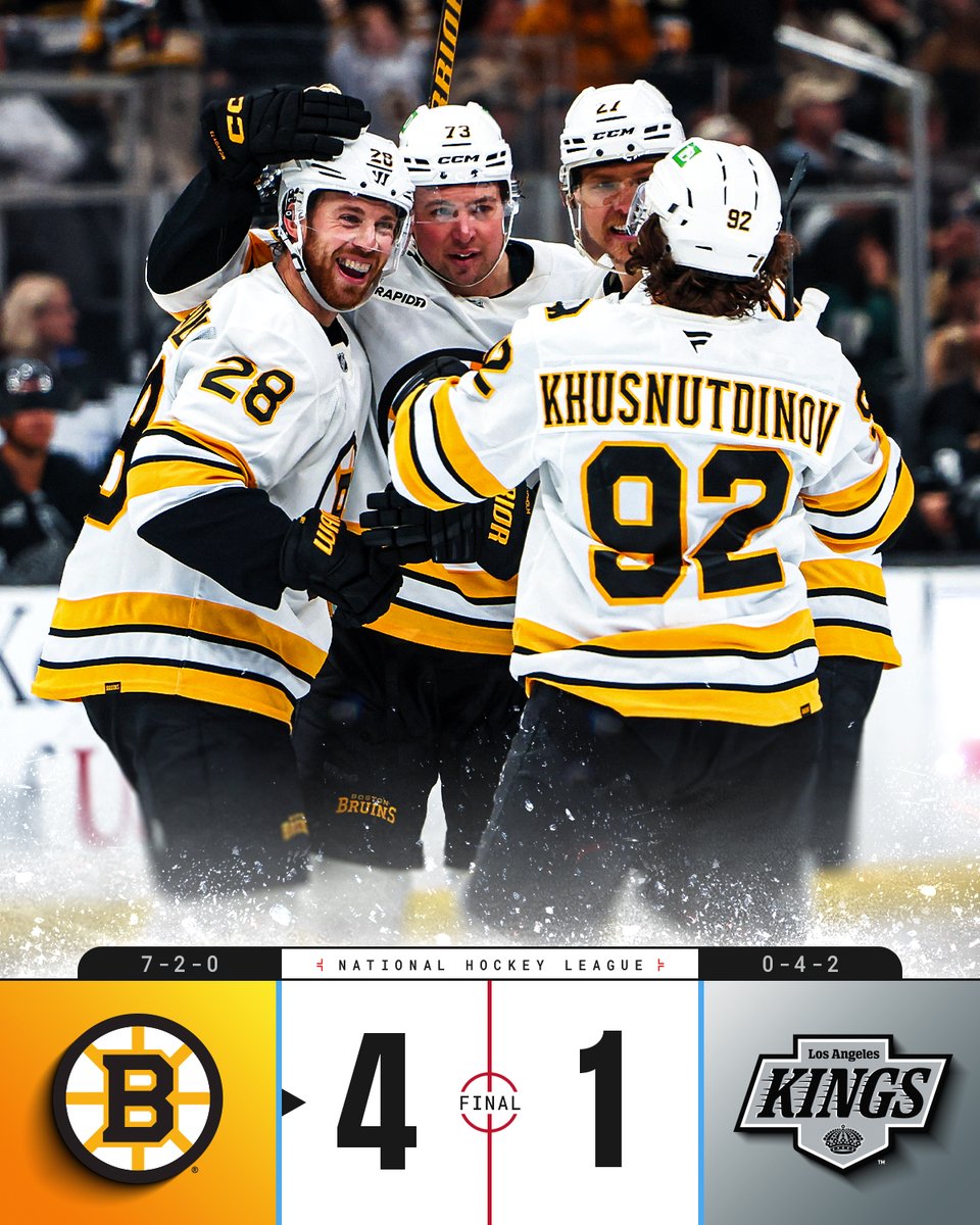 Final Score: Bruins defeat Kings 3-1