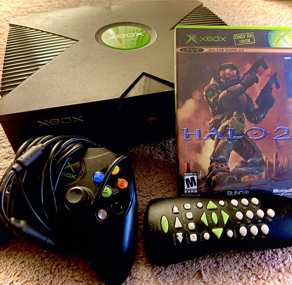 Naded's tweet photo. I’m officially putting my original Xbox from my early competitive Halo days up for sale.

This is the actual Xbox I spent thousands of hours on playing Halo 2, battling players from Final Boss, Str8 Rippin, Carbon, and many of the biggest names in MLG history.

Before the championships and recognition, I was just an up-and-coming kid from the West Coast trying to prove I could compete with the best players in the world. So much of that journey happened on this console.

Almost 20 years later, it still works. The disc tray barely opens, and it’s definitely showing its age, but the memories are still there.

I’m also including my original Halo 2 disc, game case, controller, and the equipment pictured.

I’d love for this to end up with a serious Halo collector, longtime MLG fan, or even an esports museum where it can be preserved.

For anyone who followed competitive Halo back in the day, you know how special that era was. It’s pretty wild looking at this Xbox and thinking about everything that happened on it.

I’m accepting offers, and the highest bidder will take it home.

If you know anyone who collects Halo or esports memorabilia, I’d appreciate a repost.

A lot of Halo history on one old Xbox.