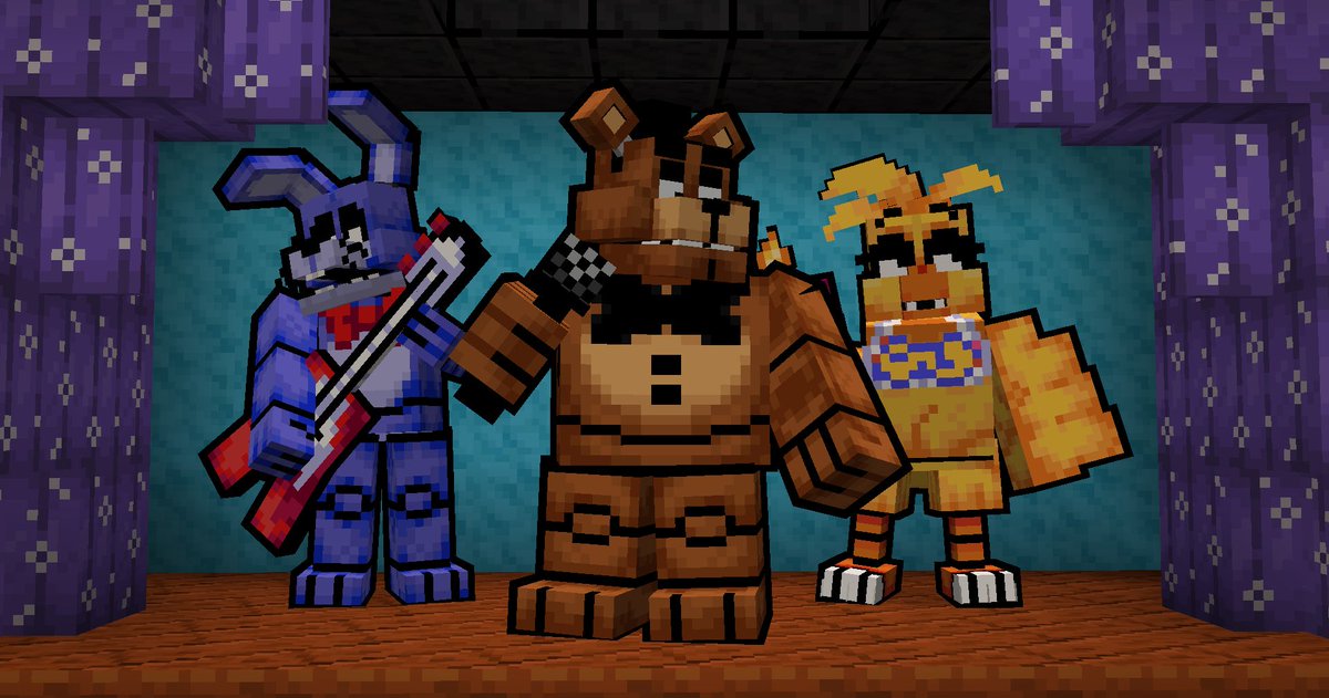 fnafmw's tweet photo. Happy Frickbears Friday!

👀 Here’s a look at Frickbears Freddy, Bonnie, Chica, Foxy, Golden Freddy, and Frostbear!