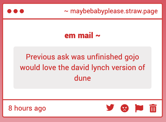 maybebbplease's tweet photo. oooh i have not seen happy together! chungking express has been on my list forever but yk how it goes the list is long and my friends don't like foreign film as much as i do 😭 i will add this tho for my solo watch parties! and i'm with you on david lynch's dune!! https://t.co/GLups3onAN