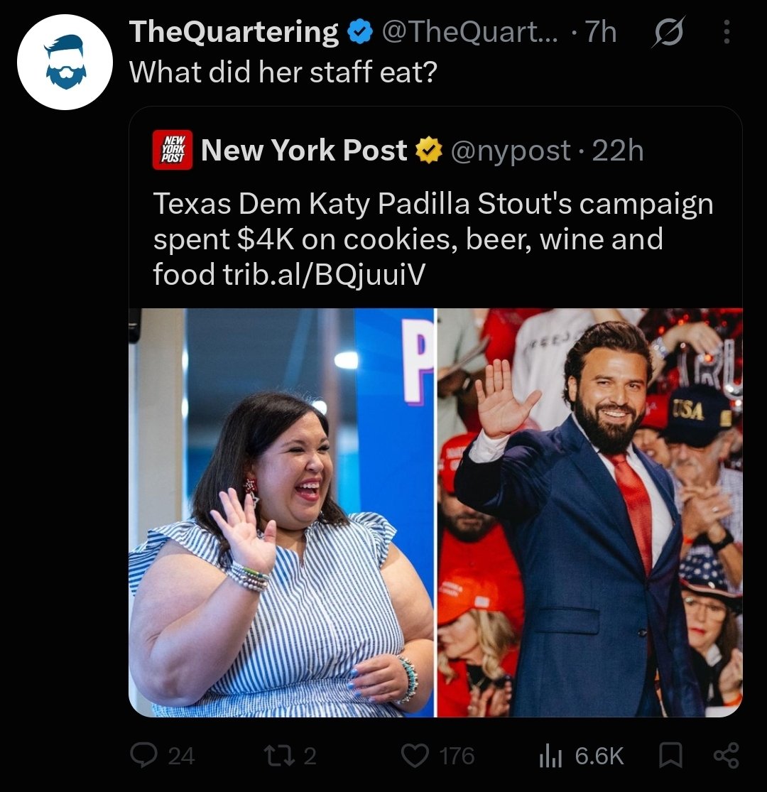 AshAndBloom8's tweet photo. Bro what did YOU eat? I think you're just mad she didn't invite you. @TheQuartering https://t.co/iCwyY2dqpP