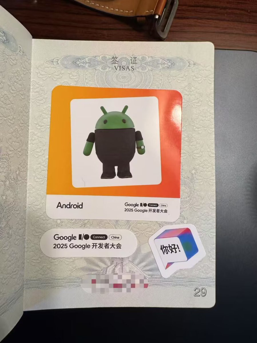 PointClickTechX's tweet photo. Just found my developer "visa" from last year's Google I/O Shanghai! 🛂✨ Throwback to intense workshops and endless code. Time flies! https://t.co/T3zNi2FV8D