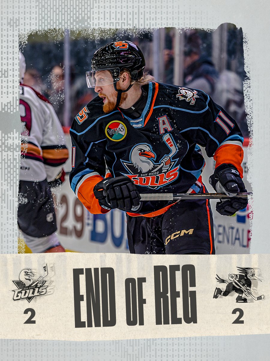 SDGullsAHL's tweet photo. Secured a point. Time to get the extra one!
#LetsGOGulls https://t.co/CeUA0KfOov