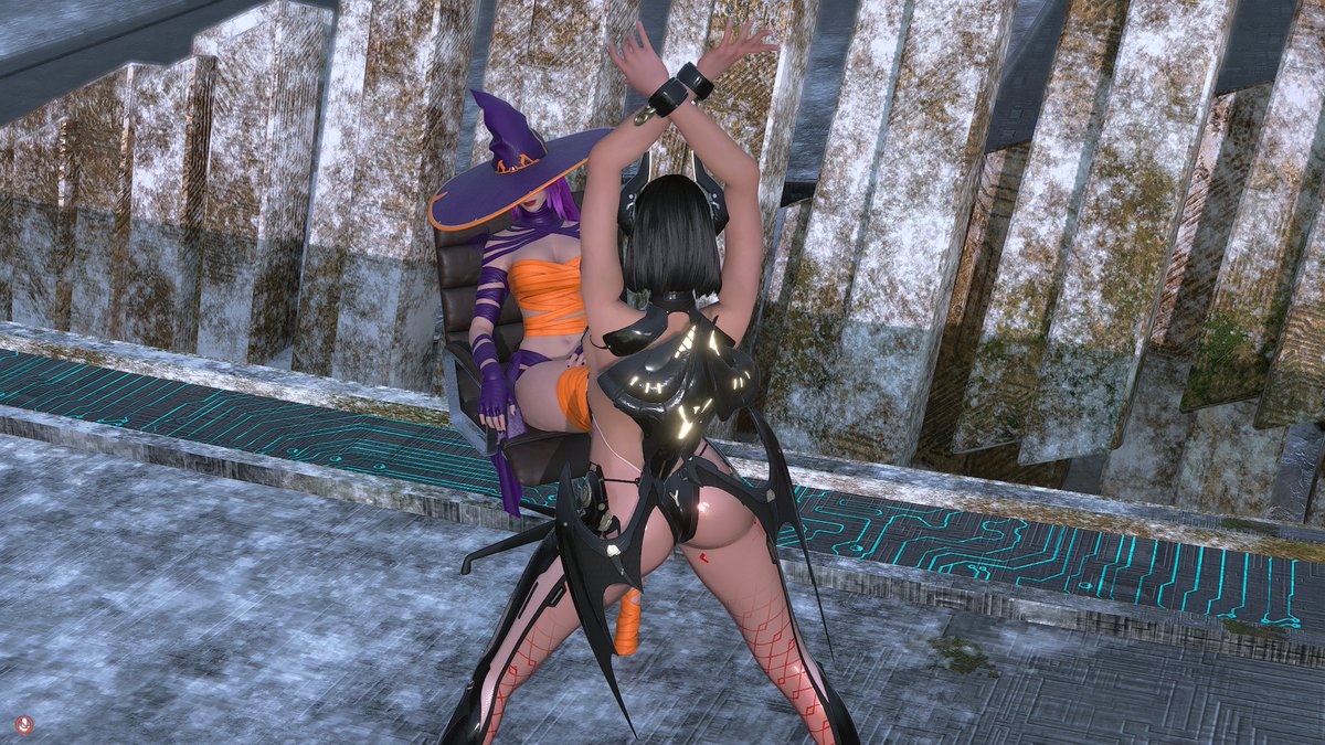 TFDLuzbel's tweet photo. The last ones of this run.
#Nell and #Hailey, the witch that free this horny demon.  
Halloween is almost here. Are you waiting for the new skins and the returning ones?

@lovedbrat

#TFD
#TheFirstDescendant
#XBOX
#VirtualPhotography https://t.co/DiPS5z3gXU