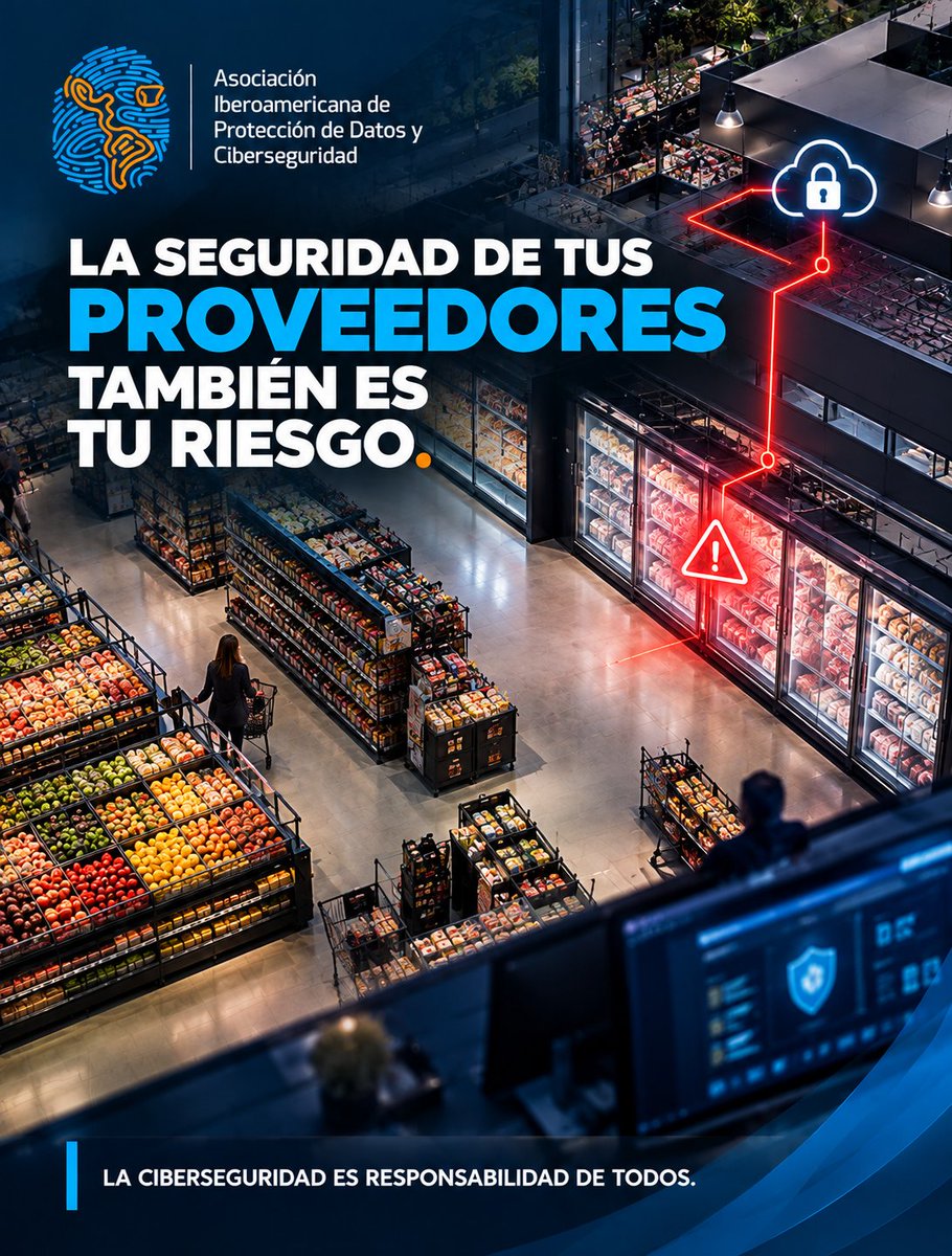 aipyc_org's tweet photo. 🔐 La seguridad de tus proveedores también es tu riesgo.

Identifica quién accede a tus sistemas, evalúa sus controles y prepara una respuesta ante incidentes.

La gestión de terceros también protege la continuidad operativa.

🔗 https://t.co/04uhapiKMz

#MesDeLaCiberseguridad https://t.co/N8A7dEdfm2