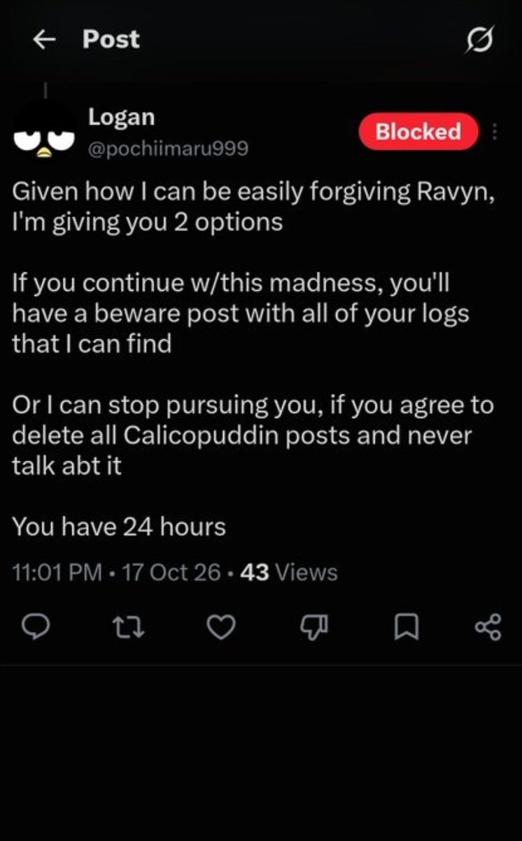SharkyTC's tweet photo. @Calicopuddin ok.

You've put the final nails in the coffin, and I'm fed up with this. 

Not only am I going to start working on the doc, but I am gathering a legal team to take action.

We've given you chances and hints to just get the fuck out. 

#FuckPuddin #PuddinFiles https://t.co/8ml81TUjeU