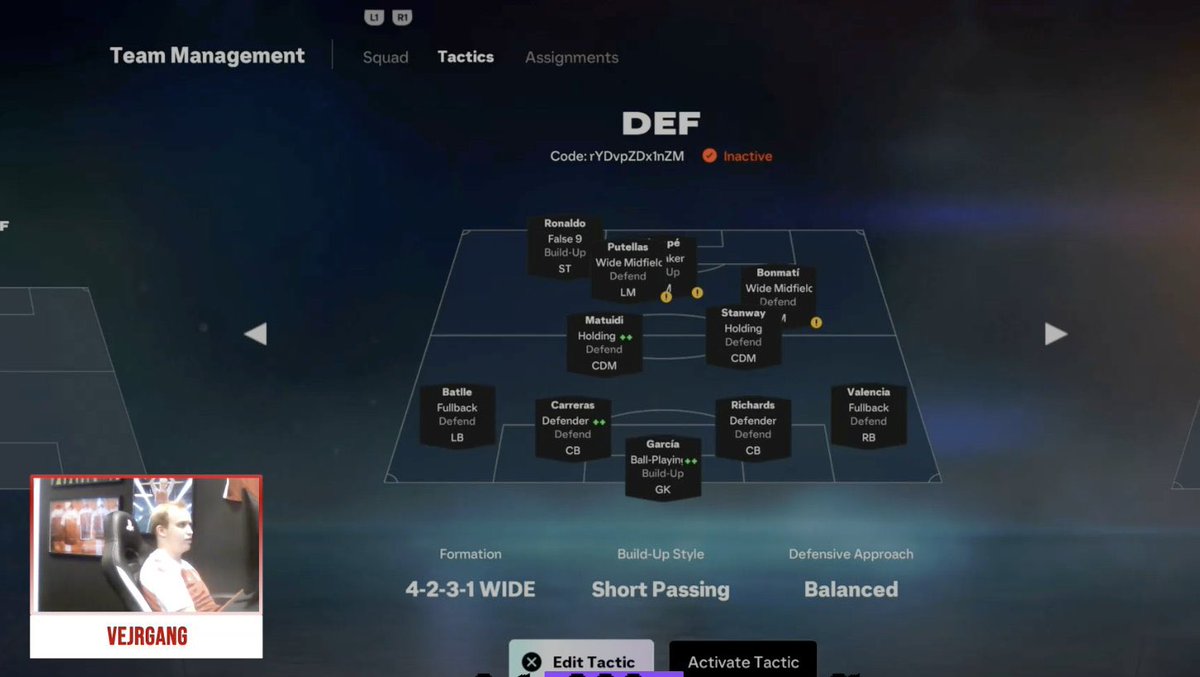 pattyaufifa's tweet photo. ✅ ANDERS VEJRGANG PRO TACTICS

These are @FLC_Vejrgang tactics which he used in this weekends eEuros qualifier ⬇️

4312 - ApYKx2YJK?uB
4213 - LZnLsR9RVH5M
4231 - rYDvpZDx1nZM
424 - &hMy9Yu#x?iK

Using the 4312 and 4213 as his main formations. With a defensive 4231 to hold out a lead, and a 424 for all out attack.
