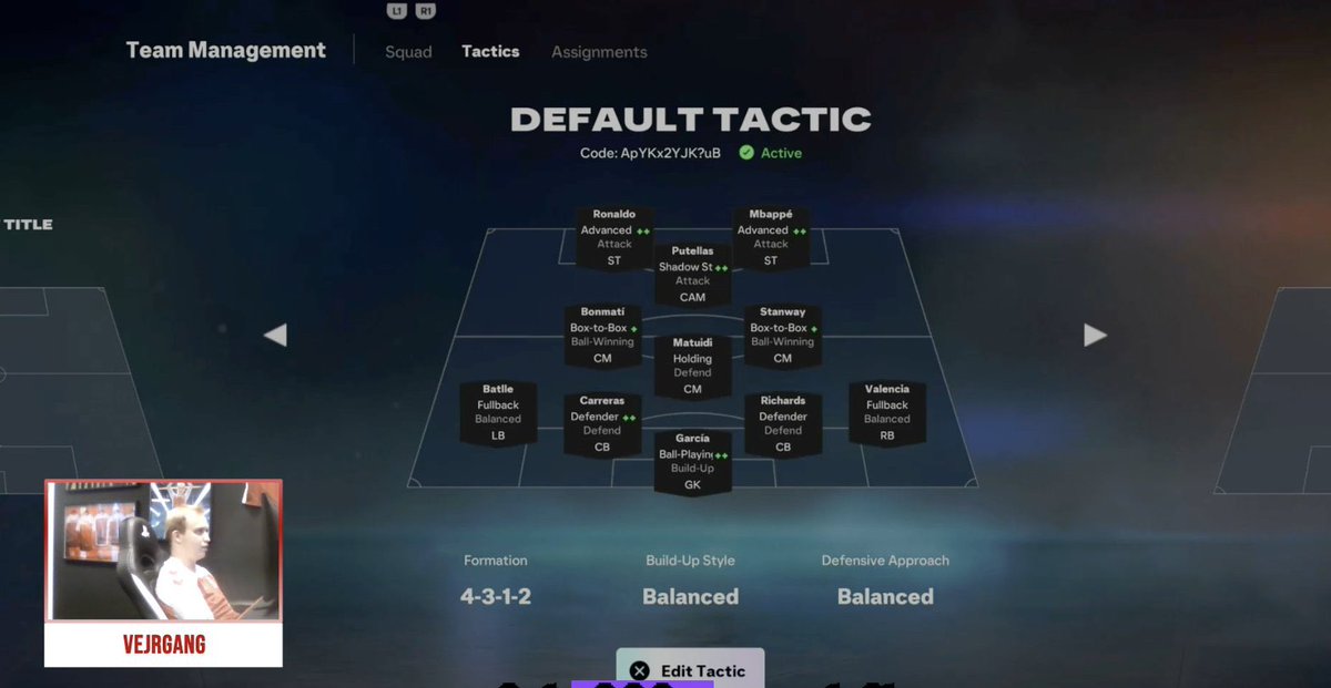 pattyaufifa's tweet photo. ✅ ANDERS VEJRGANG PRO TACTICS

These are @FLC_Vejrgang tactics which he used in this weekends eEuros qualifier ⬇️

4312 - ApYKx2YJK?uB
4213 - LZnLsR9RVH5M
4231 - rYDvpZDx1nZM
424 - &hMy9Yu#x?iK

Using the 4312 and 4213 as his main formations. With a defensive 4231 to hold out a lead, and a 424 for all out attack.