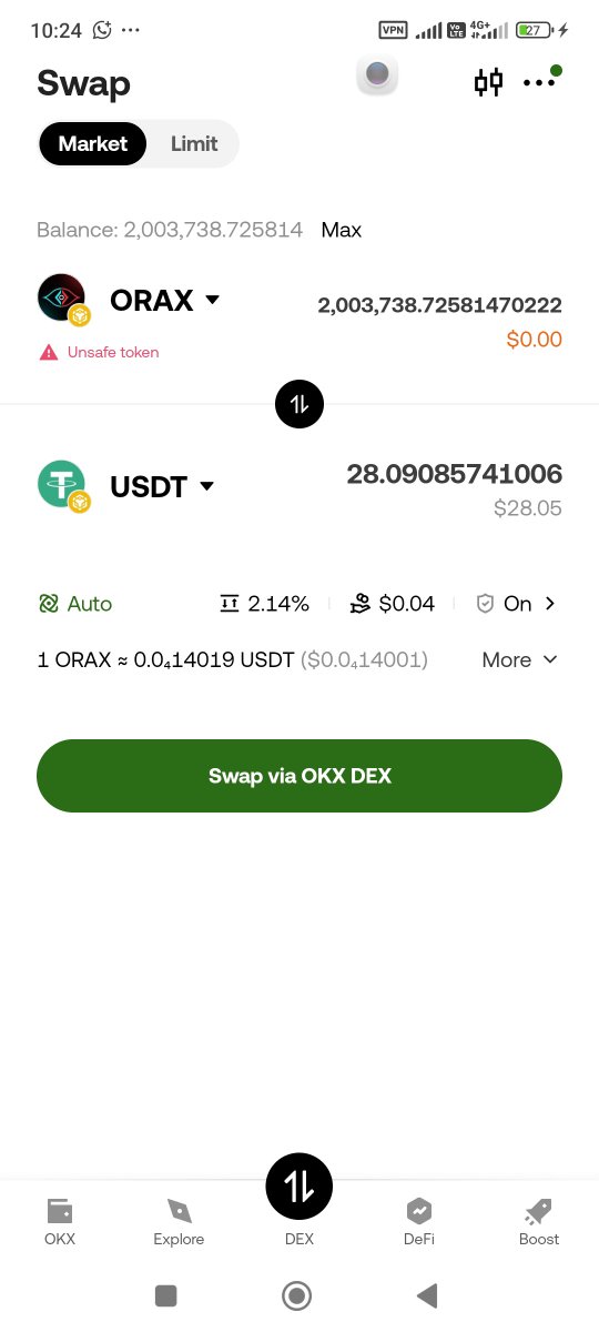 analodigi's tweet photo. be careful with $ORAX

⁉️ giveaway 3x dipost dan yang lama dihapus, ini tidak wajar.
untuk mempercepat run-time sebenarnya cukup 1 post GA awal dan berutau joiner bahwa akan diundi lebih cepat.
kenapa pola seperti ini yang dipake??? 🤔

❗wallet OKX memberi warning sebagai honeypot token

‼️aku sudah mencoba sell $ORAX dan...
$ORAX aku habis 
aku TIDAK mendapat USDT hasil PENJUALAN !!!