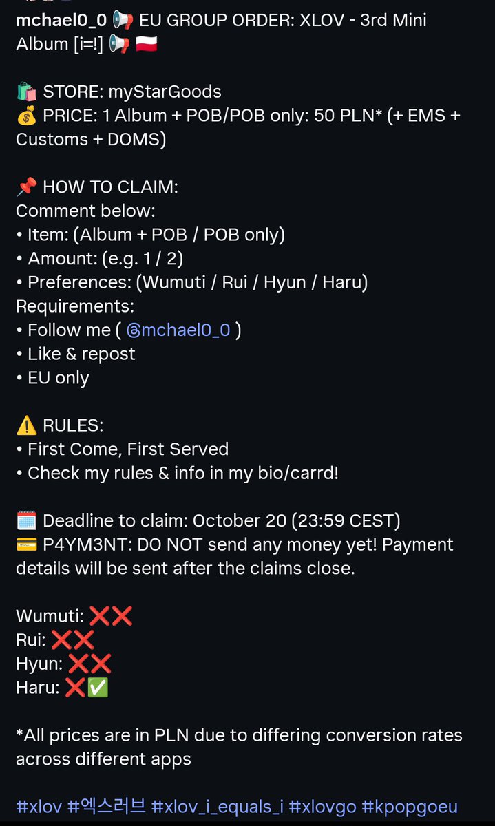mchael209's tweet photo. Guys, help me close all the sets in my XLOV GO 🥹🥹
Ig: mchael0_0 

#xlov #xlovGO #GroupOrder #i_equals_i https://t.co/tWvL8w9ncP