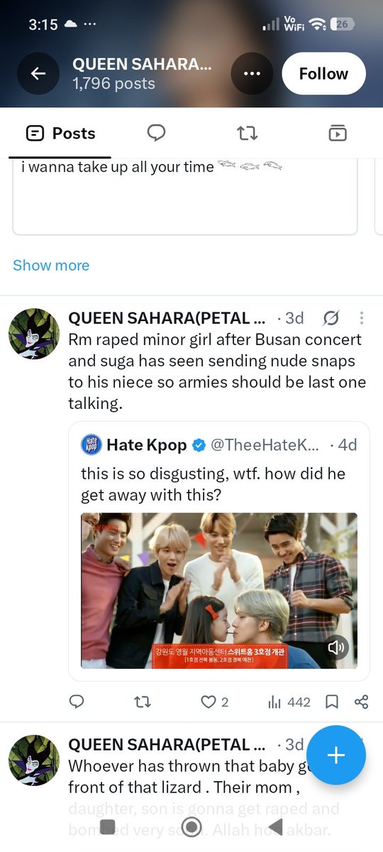 mysteryyyyv's tweet photo. Report this acc it's one of the Indian guy 🙃 https://t.co/kKzmbW7X27