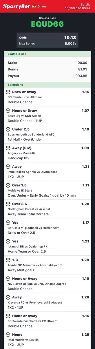 dae_break_'s tweet photo. Sunday Selections 🔥👋

-Solid 10 odds - EQUD66

-Daily 2+ - AMZ9A7

Like &amp; Repost https://t.co/lcLCDg6G13