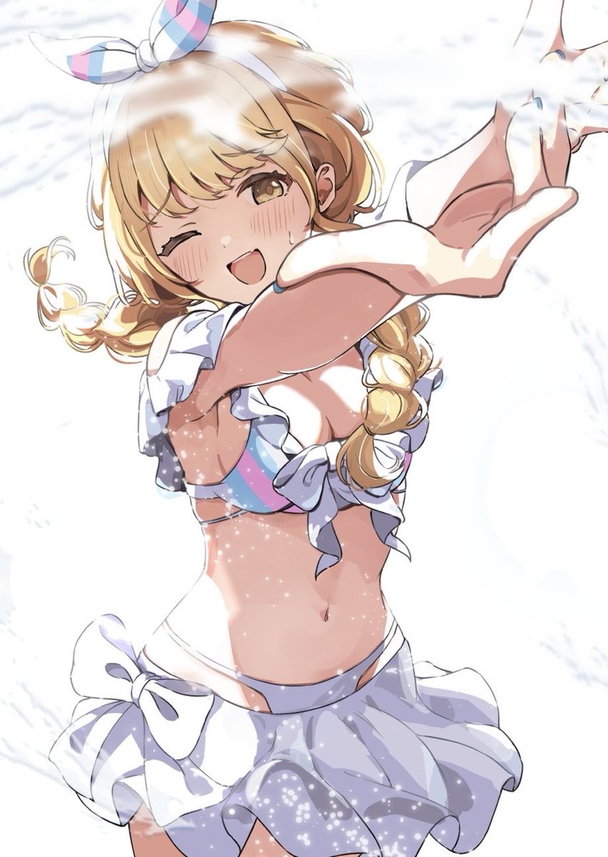 111dormars's tweet photo. ◆水遊びことねちゃんwip✨

『隙ありですよっ❤︎  プロデューサー！』
#学マス

→明日18時投稿 https://t.co/4Ibf0zYFLm