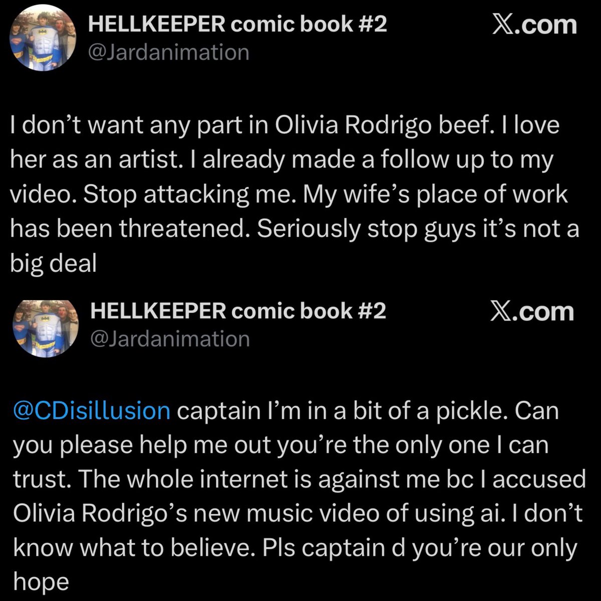 lanadelreydata's tweet photo. This is actually so sad olivia Rodrigo’s team and her fans are threatening this poor man just for speaking the truth. I literally just looked him up, and he’s an expert in character design and animation, and the book he’s holding is literally about that… https://t.co/JXYddsZgRe